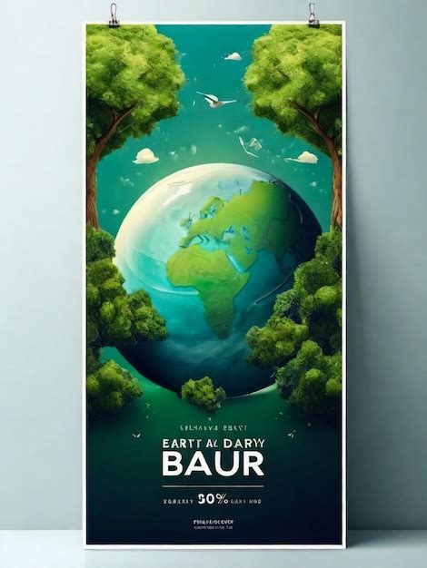 Premium Photo Happy Earth Day Posters And Leaves Saving The Planet