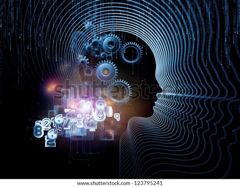 Design Made Various Technology Related Elements Stock Illustration