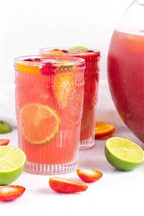 Fruit Punch Mocktail - The Mindful Mocktail