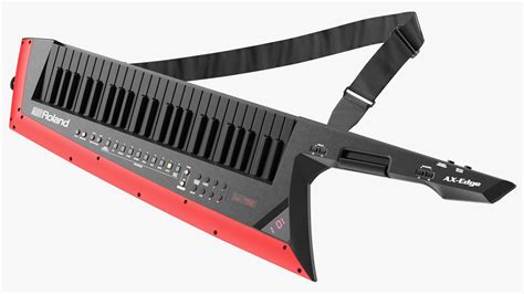 Black Keytar Roland Ax Edge 3d Model 39 3ds Blend C4d Fbx Max