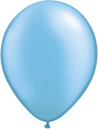 Qualatex Pearl Azure Azurblau Cm Latex Luftballons Blau