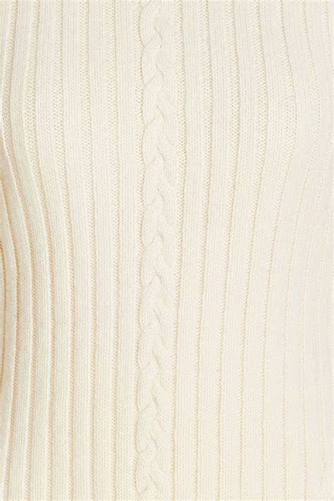 Alexander Mcqueen Cable Knit Wool And Cashmere Blend Sweater The Outnet