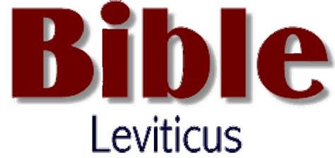 Free Bible Lessons Leviticus The Book Of Holiness