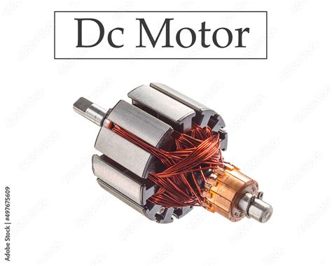 DC Motor Electrical armature assembly isolated on white background ...