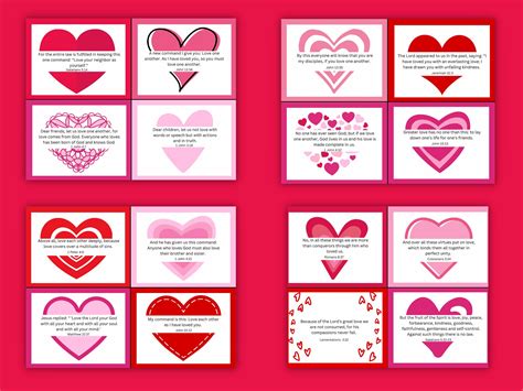 Christian Valentine Scripture Cards Love Bible Cards for Kids - Etsy