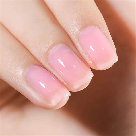 Gel Nail Polish Set 6 Colors Nude Sheer Milky Pink From Fzanest