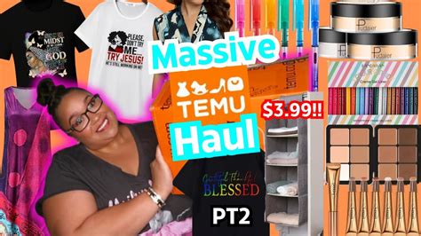 MASSIVE TEMU HAUL PT2 Temu Plus Size Haul 2023 Temu Shoes Temu Makeup