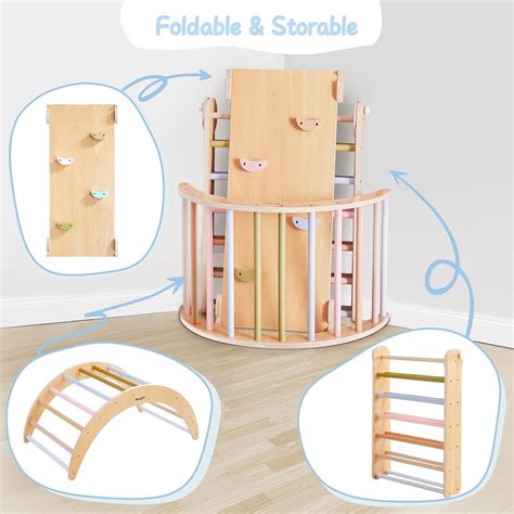 Beright Pikler Tri Ngulo En Escalera Plegable Para Escalar Con