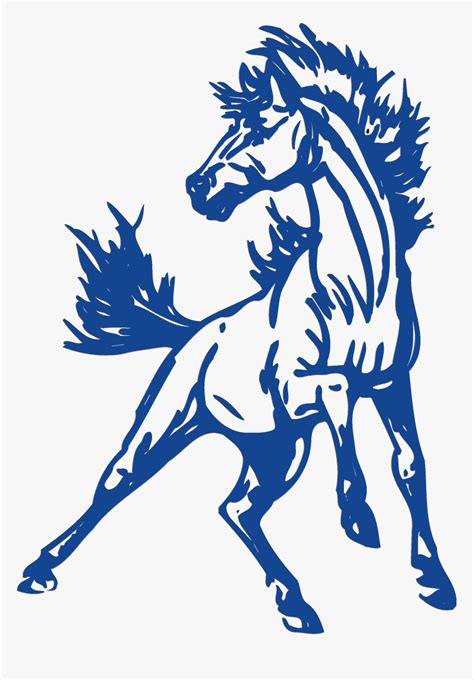 Stallion Clipart Mustang Logo - Cedar Cliff High School Logo, HD Png ...