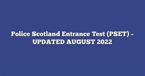 Police Scotland FREE Past Papers 2023 2024