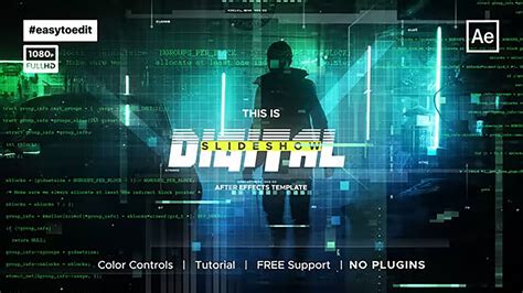 Sci Fi Digital Slideshow After Effects Template AE Templates