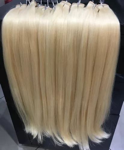 Mega Hair Luxo Vietnam G Cabelo Humano Loiro Cm Parcelamento Sem