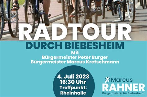 Radtour Des CDU Gemeindeverbandes Durch Biebesheim CDU