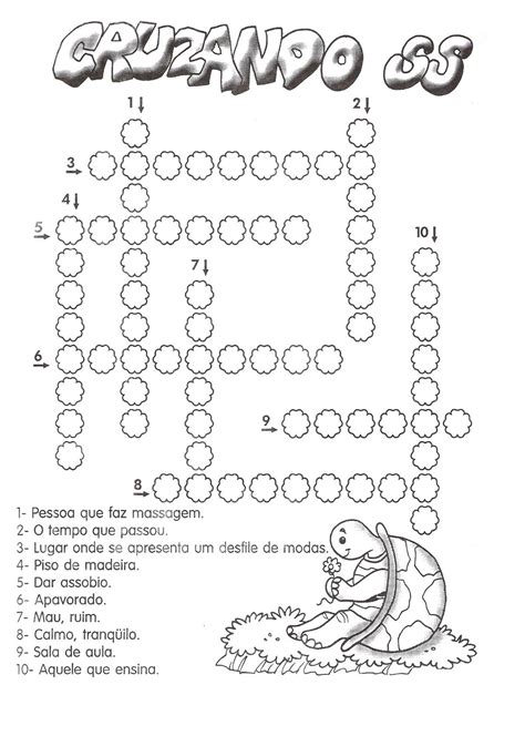 Pedagogas Da Paz Cruzadinha Palavras Ss