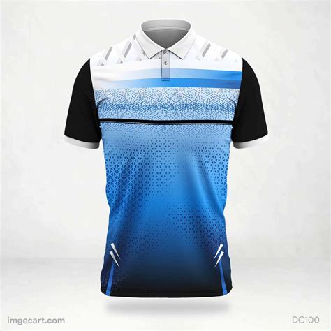 Blue and White Jersey Design - imgecart