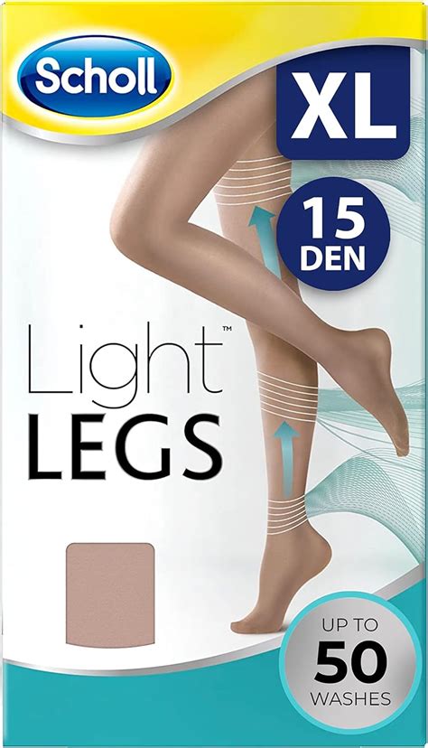 Scholl Light Legs Compression Tights For Women Denier Nude Extra