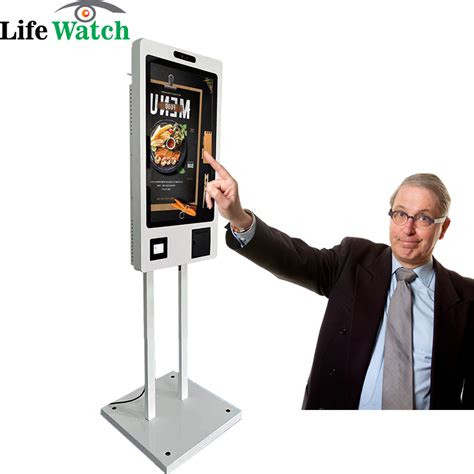 Inch Automatic Payment Self Ordering Touch Screen All In One Kiosk