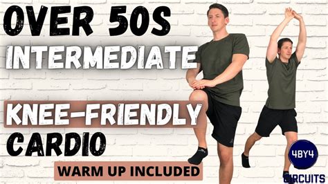 Over 50 Intermediate Knee Friendly Full Body Cardio Workout Low