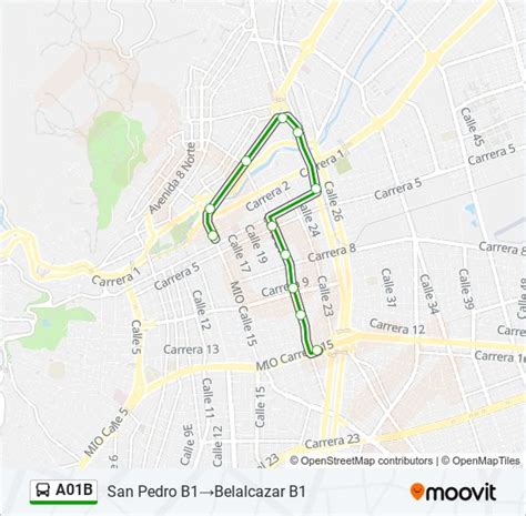 A B Route Schedules Stops Maps San Pedro B Belalcazar B Updated