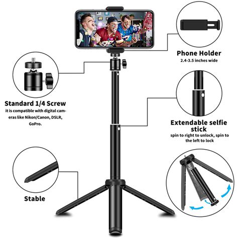 Mini Tripod With Selfie Stick Function At Mighty Ape Nz