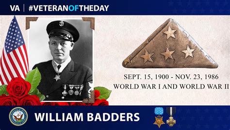 VeteranOfTheDay Navy Veteran William Badders VA News