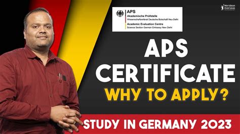 Why Apply For APS Certificate Germany Study Visa Slots Latest Updates