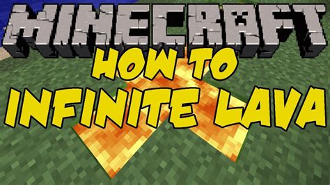 How To Make An INFINITE Lava Source For Minecraft Beta 1 9 Pre Release