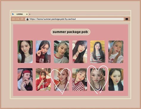 Wtb Lfs Loona Yves Gowon Summer Package 2022 Pob Pc Photocards