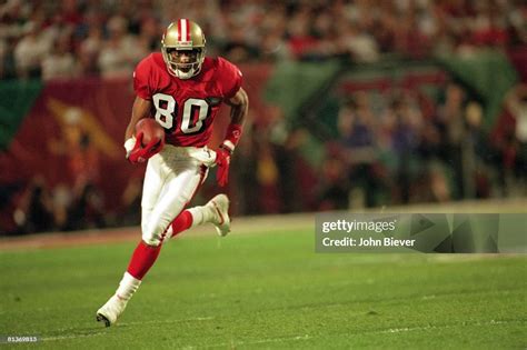 Super Bowl XXIX, San Francisco 49ers Jerry Rice in action vs San ...