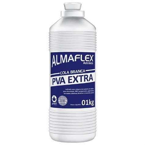 Cola Branca Pva Extra 1kg Almaflex Ferragem Murillo