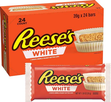 White Reese S Peanut Butter Cups G Pack Of Amazon Co Uk Grocery