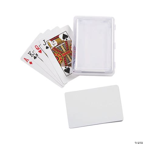 DIY Blank Playing Cards with Plastic Box | Oriental Trading