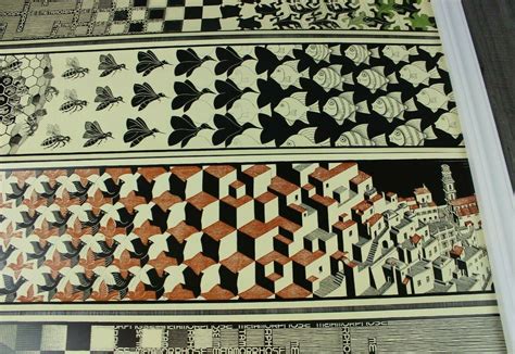 Vintage 1988 Mc Escher Metamorphose Metamorphosis X4 Poster Prints 40