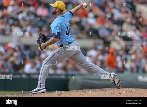 Lakeland FL USA; Tampa Bay Rays relief pitcher Chris Devenski (48 ...