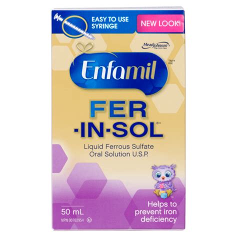 Enfamil Fer In Sol Liquid Ferrous Sulfate Oral Solution U S P Ml