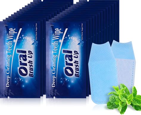 Gisdo Mint Flavored Oral Finger Wipes Teeth Whitening Wipes