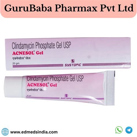 Clindamycin Phosphate Gel Acnesol Gel For Medical Ointments Gm At