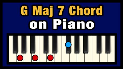 G Maj 7 Chord on Piano (Free Chart) – Professional Composers