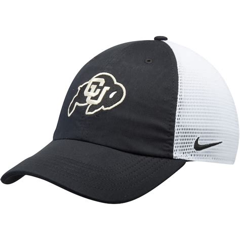 Mens Nike Blackwhite Colorado Buffaloes Trucker Adjustable