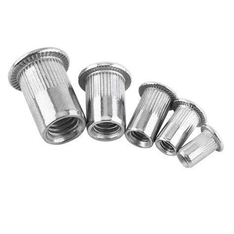 20pcs Lot Tuerca M3 M8 Flat Head Metric Threaded Blind Rivet Nut Insert