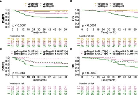 Kaplanmeier Curve For A Dmfs Based On Yp Stage B Os Based On Yp