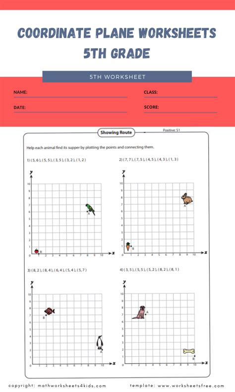 Coordinate Plane Worksheets 5th Grade