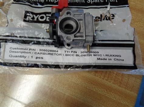 Genuine Homelite Ryobi Ruixing Carburetor Walbro Wyc