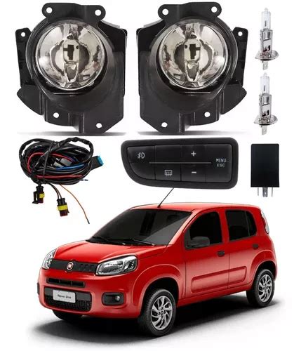 Kit Farol Milha Uno G2 Attractive 2015 2016 Botão Md Origina