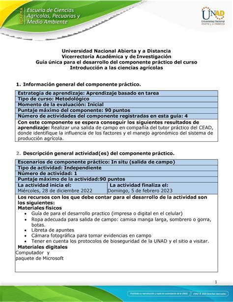 Guía para el desarrollo del componente práctico y rúbrica de evaluación