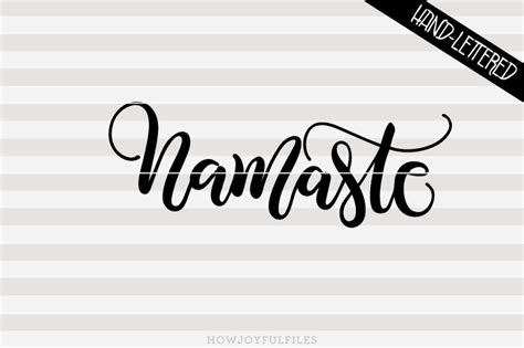 Namaste - SVG File - HowJoyful Studio