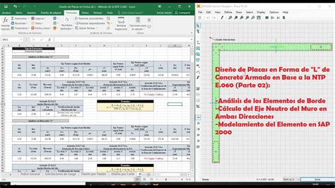 Diseño De Placas En Forma De L De Concreto Armado Método De La Ntp E060 Parte 02 Youtube
