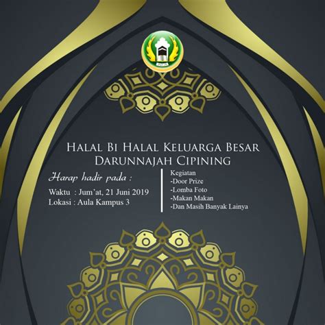 Undangan Halal Bihalal Keluarga Besar