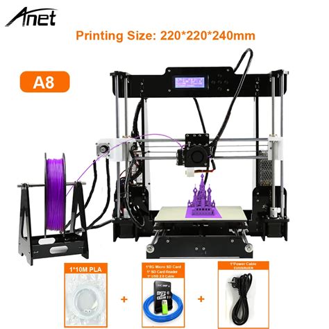 Anet A8 High Precision 3D Printer Kit Reprap Prusa I3 DIY 3D Printer