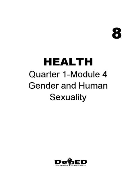 Health Quarter 1 Module 4 Gender And Human Sexuality Pdf Gender